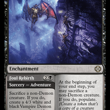 Promise of Aclazotz // Foul Rebirth [The Lost Caverns of Ixalan Commander]