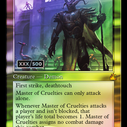 Master of Cruelties (Retro) [Ravnica Remastered] Serialized Foil