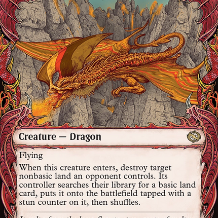 Magmatic Hellkite (Showcase) [Tarkir: Dragonstorm]