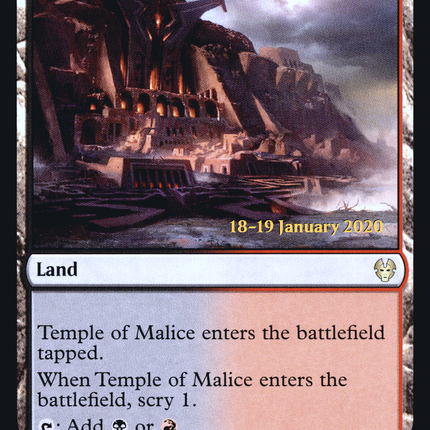 Temple of Malice [Theros Beyond Death Promos] Prerelease Foil