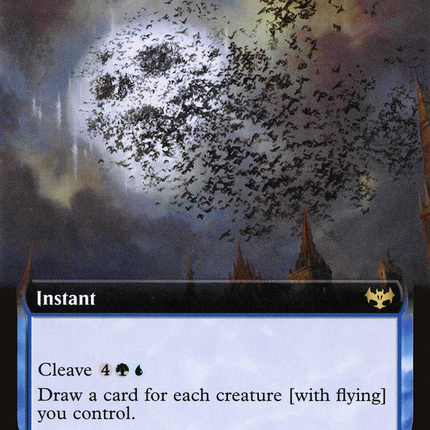 Winged Portent (Extended Art) [Innistrad: Crimson Vow]