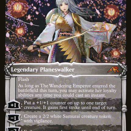 The Wandering Emperor (Showcase) [Kamigawa: Neon Dynasty] -Japanese