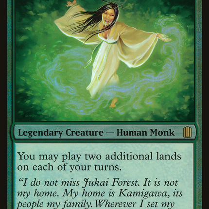 Azusa, Lost but Seeking [Commander's Arsenal Oversized] Foil