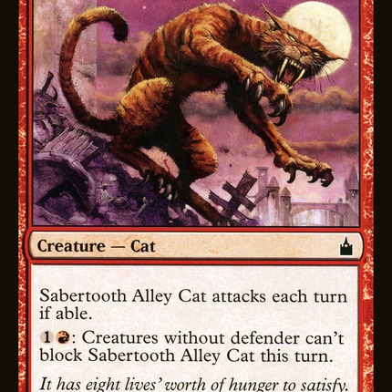 Sabertooth Alley Cat [Ravnica: City of Guilds]