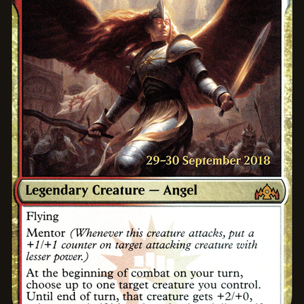 Aurelia, Exemplar of Justice [Guilds of Ravnica Promos] Prerelease Foil