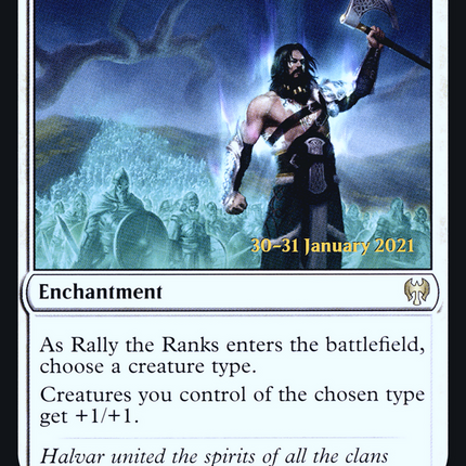 Rally the Ranks [Kaldheim Promos] Prerelease Foil