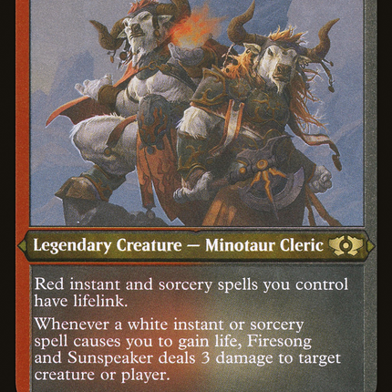 Firesong and Sunspeaker [Multiverse Legends] Etched Foil