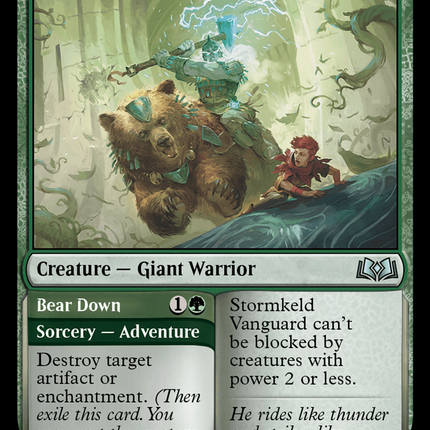 Stormkeld Vanguard // Bear Down [Wilds of Eldraine]