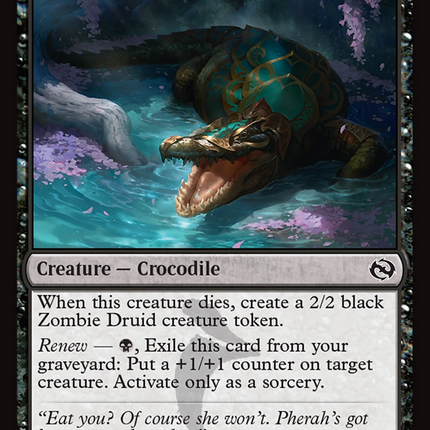 Adorned Crocodile [Tarkir: Dragonstorm] Foil