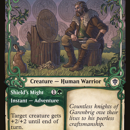 Garenbrig Carver // Shield's Might (Showcase) [Throne of Eldraine]