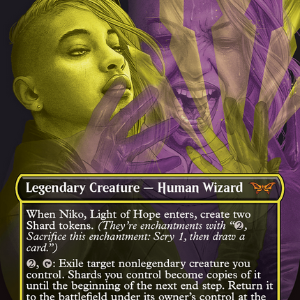 Niko, Light of Hope (Borderless) [Duskmourn: House of Horror] Foil