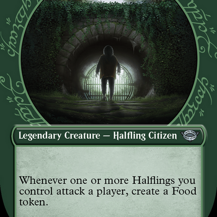 Meriadoc Brandybuck (Showcase) (Borderless) [The Lord of the Rings: Tales of Middle-earth] Surge Foil
