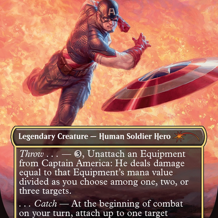 Captain America, First Avenger (Borderless) [Secret Lair Drop] Foil
