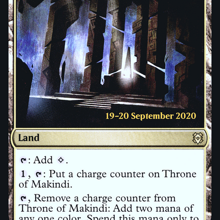 Throne of Makindi [Zendikar Rising Promos] Prerelease Foil