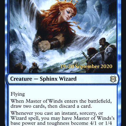 Master of Winds [Zendikar Rising Promos] Prerelease Foil