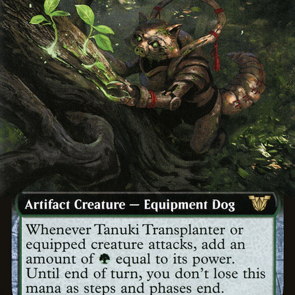 Tanuki Transplanter (Extended Art) [Neon Dynasty Commander]