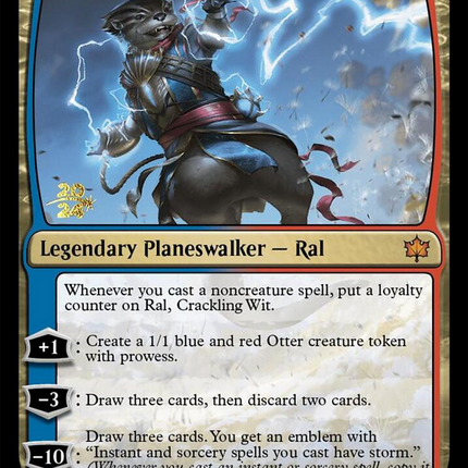 Ral, Crackling Wit [Bloomburrow Promos] Prerelease Foil