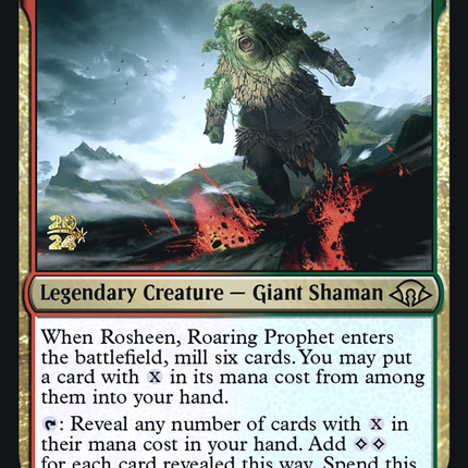 Rosheen, Roaring Prophet [Modern Horizons 3 Promos] Prerelease Foil