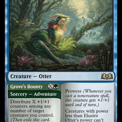 Elusive Otter // Grove's Bounty [Wilds of Eldraine]