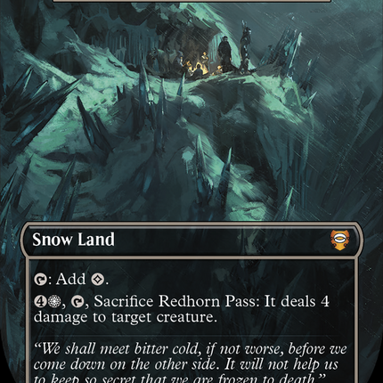 Mouth of Ronom - Redhorn Pass  (Borderless) [Tales of Middle-earth Commander] Surge Foil