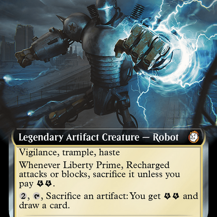 Liberty Prime, Recharged (Extended Art) [Fallout] Surge Foil