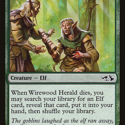 Wirewood Herald [Duel Decks Anthology: Elves vs. Goblins] Foil