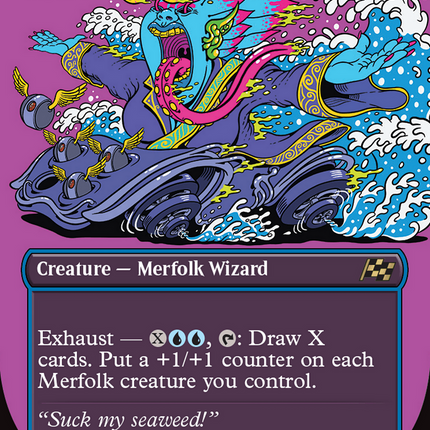 Mindspring Merfolk (Borderless) [Aetherdrift]