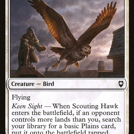 Scouting Hawk [Commander Legends: Battle for Baldur's Gate]