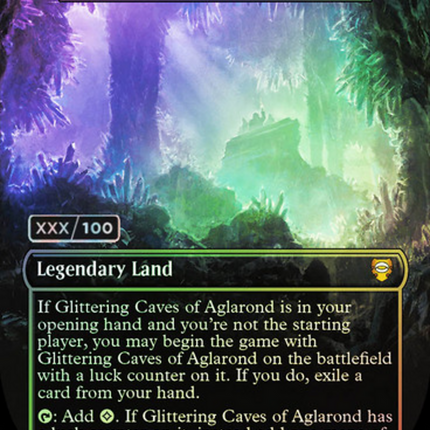 Gemstone Caverns (Borderless) [Tales of Middle-earth Commander] Serialized Foil