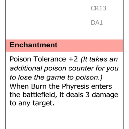 Burn the Phyresis [Unknown Event]