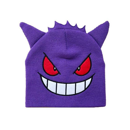 POKÉMON - Gengar Big Face Beanie WIth Reflective Fabric Eyes And Mouth