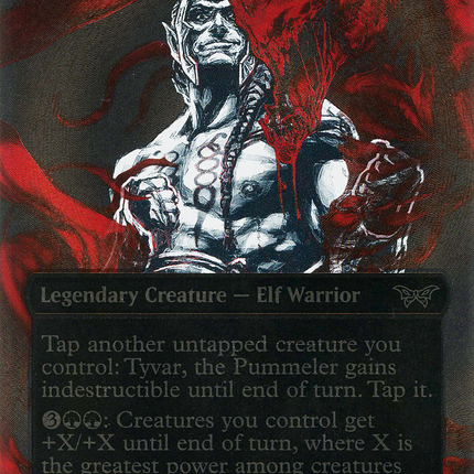 Tyvar, the Pummeler (Showcase) (Borderless) [Duskmourn: House of Horror] Textured Foil
