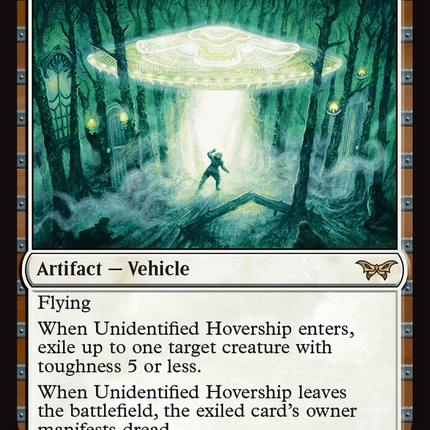 Unidentified Hovership [Duskmourn: House of Horror]