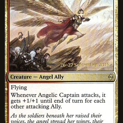 Angelic Captain [Battle for Zendikar Promos] Prerelease Foil