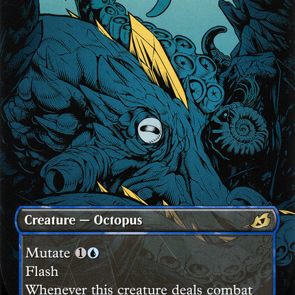 Sea-Dasher Octopus (Showcase) (Borderless) [Ikoria: Lair of Behemoths]