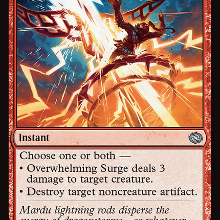 Overwhelming Surge [Tarkir: Dragonstorm] Foil
