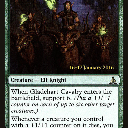 Gladehart Cavalry [Oath of the Gatewatch Promos] Prerelease Foil