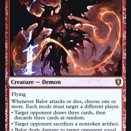 Balor [Battle for Baldur's Gate Promos] Prerelease Foil