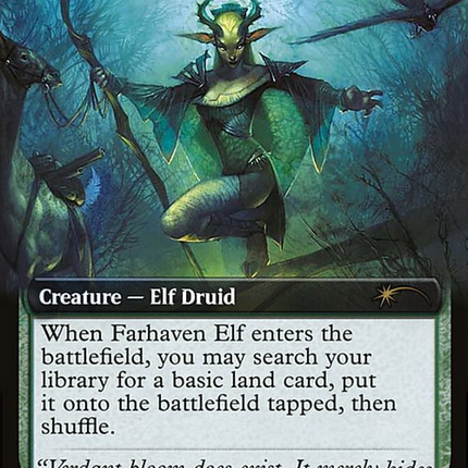 Farhaven Elf (Extended Art) [Secret Lair Drop] Foil
