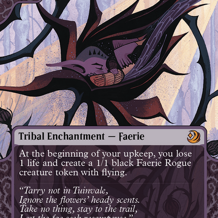Bitterblossom (Showcase) (Borderless) [Wilds of Eldraine: Enchanting Tales]