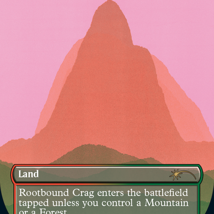 Rootbound Crag (Borderless) [Secret Lair Drop]
