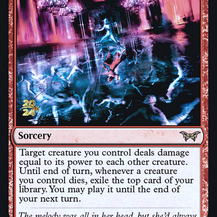 Waltz of Rage [Duskmourn: House of Horror Promos] Prerelease Foil