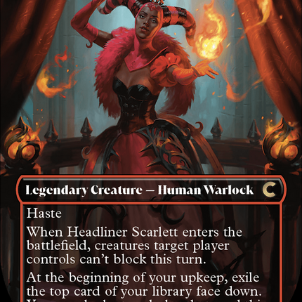 Headliner Scarlett (Borderless) [Ravnica: Clue Edition]