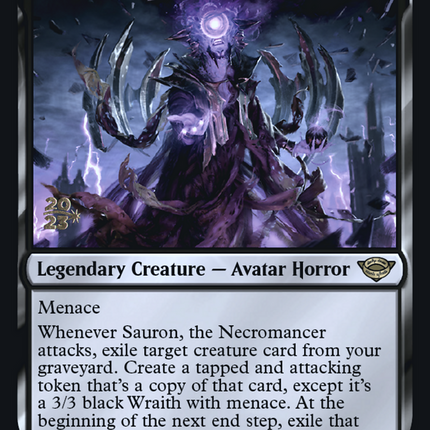 Sauron, the Necromancer [Tales of Middle-earth Promos] Prerelease Foil