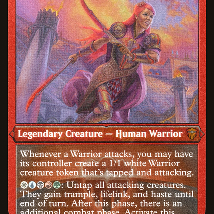 Najeela, the Blade-Blossom [Commander Legends] Etched Foil
