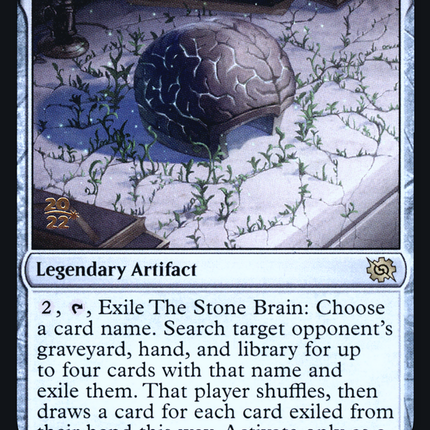 The Stone Brain [The Brothers' War Promos] Prerelease Foil