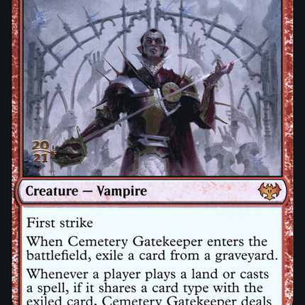 Cemetery Gatekeeper [Innistrad: Crimson Vow Promos] Prerelease Foil