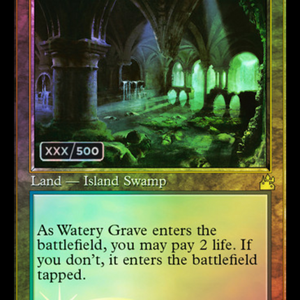 Watery Grave (Retro) [Ravnica Remastered] Serialized Foil