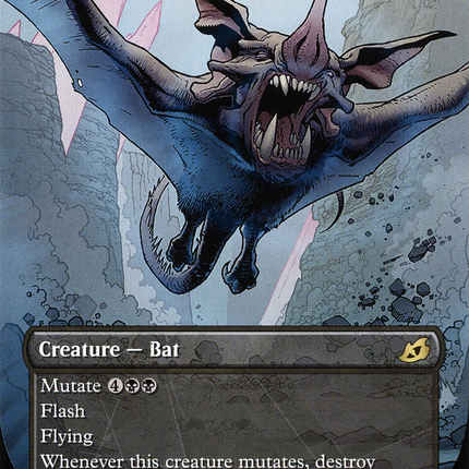 Dirge Bat (Showcase) (Borderless) [Ikoria: Lair of Behemoths]