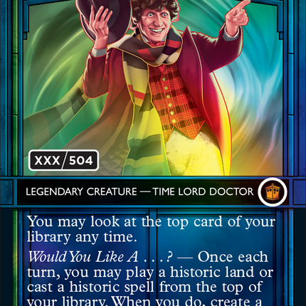 The Fourth Doctor (Showcase) (Borderless) [Doctor Who] Serialized Foil